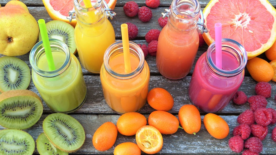 A photo of fruit smoothies