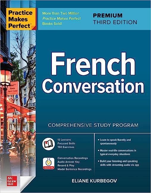 Book cover of Practice Makes Perfect French Conversation book