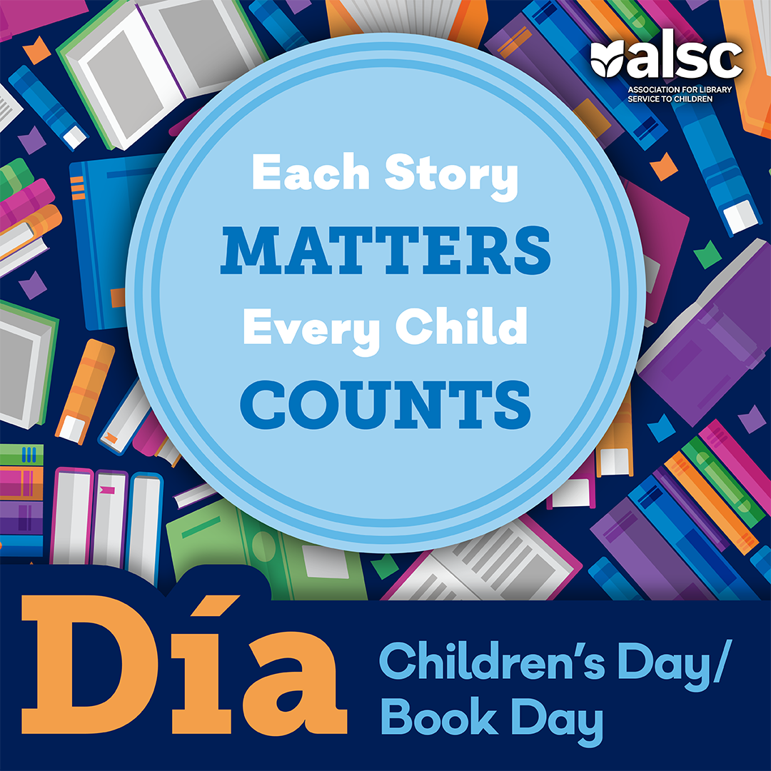 Dia graphic with the catch phrase "every story matter, every child counts"