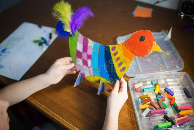 Cardboard bird craft
