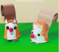 Paper cup squirrels