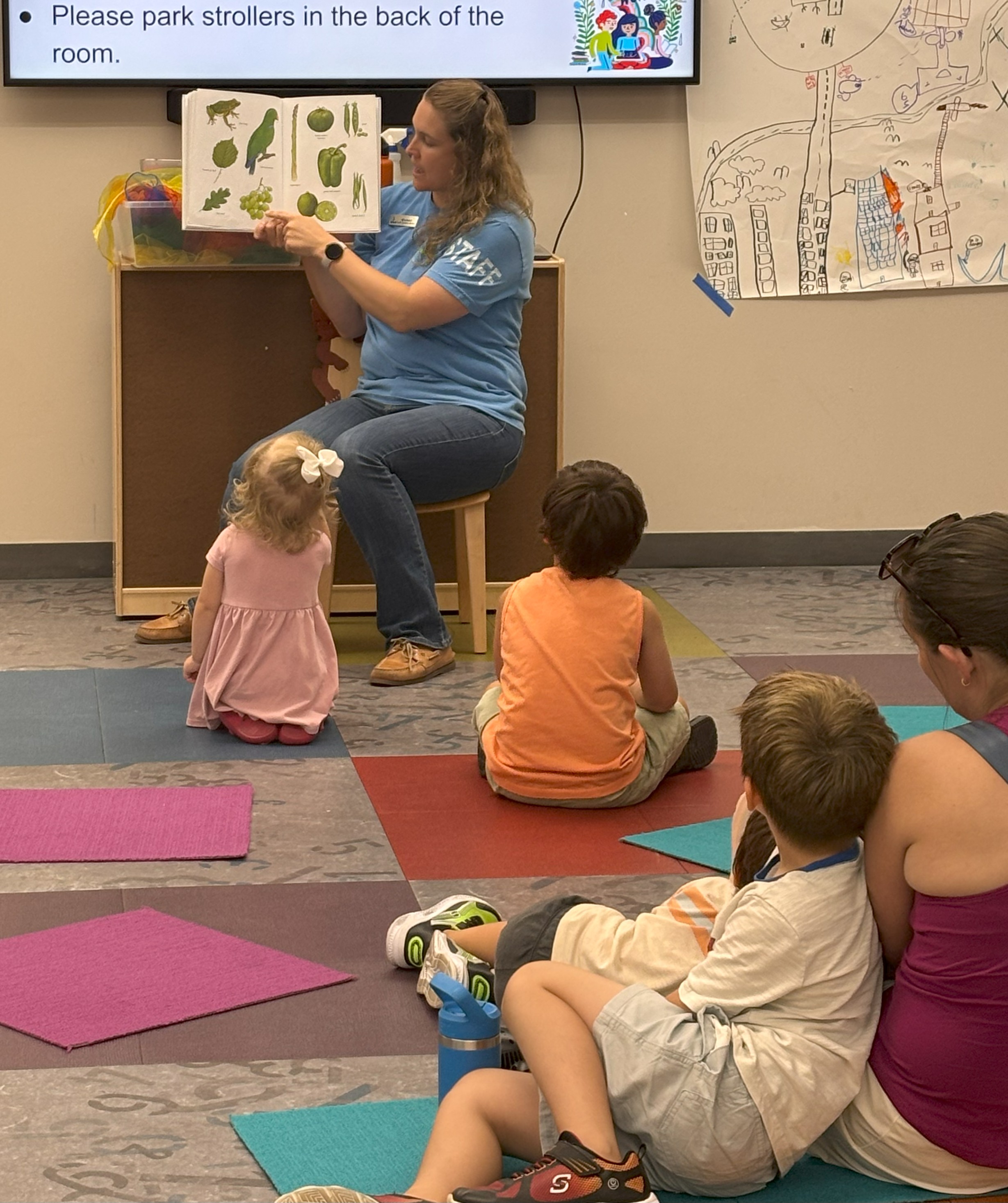 montana reading a picture book