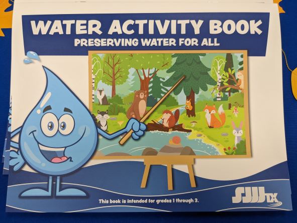 photo of the SJWTX activity and coloring book for elementary students