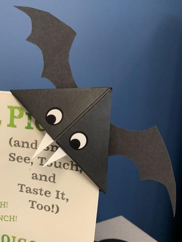 bat bookmark craft