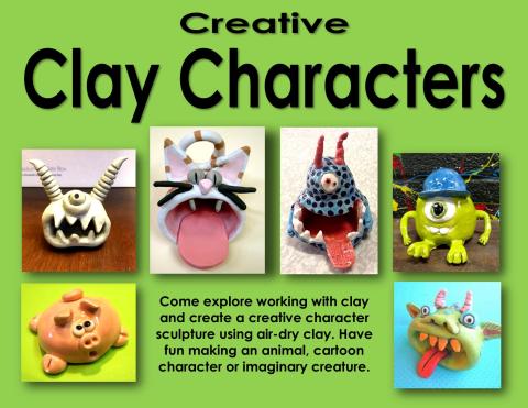 multiple clay sculptures