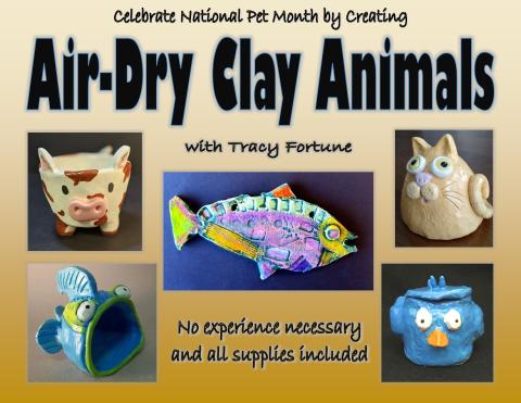 Examples of animals made out of air dry clay