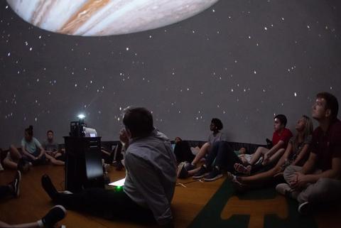 interior view of the starlab planetarium