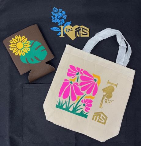 Examples of designs made with heat transfer vinyl