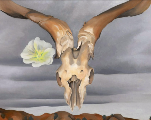 Ram's Head painting by Georgia O'Keeffe