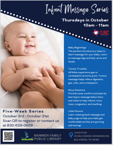 infant massage flier