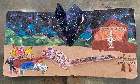 Pop-up board book page