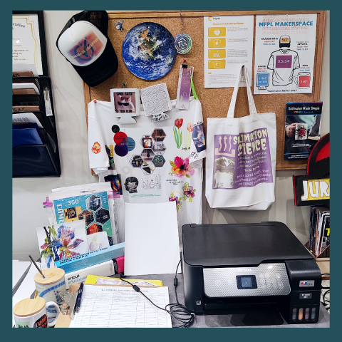 Mammen Family Public Library's Makerspace "Sublimation Station"