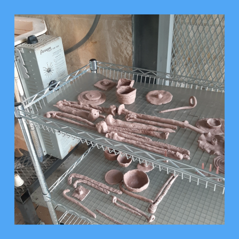 Patron Made Ceramics at Mammen Family Public Library (Makerspace)