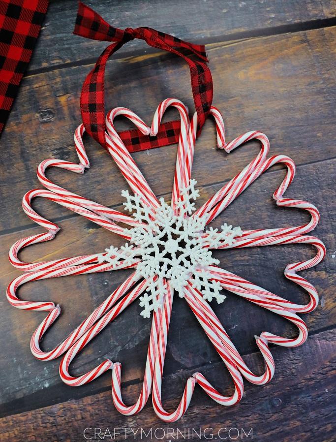 Candy cane wreath