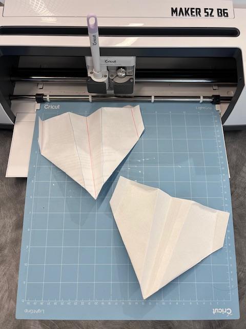 Paper planes made with a Cricut machine