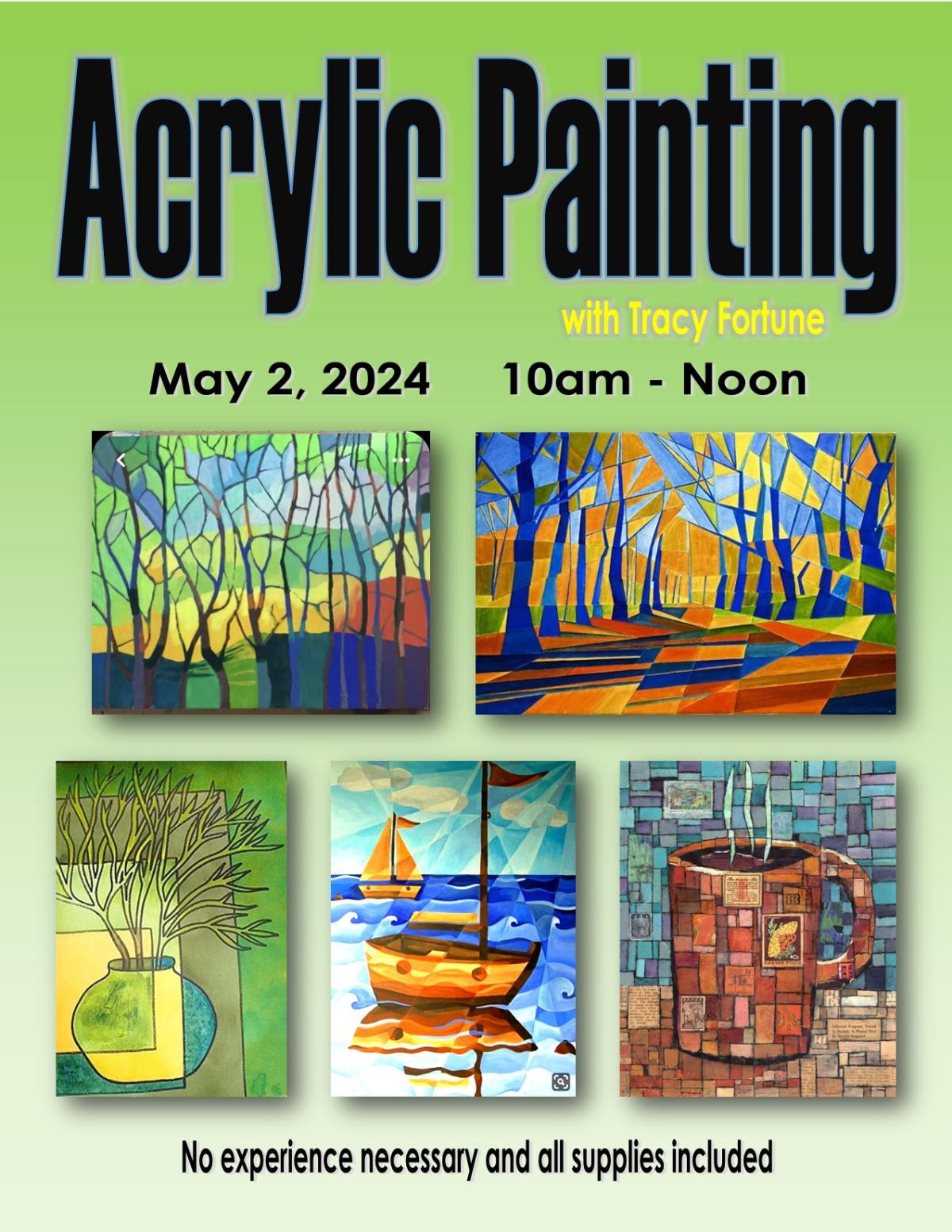 Examples of acrylic paintings