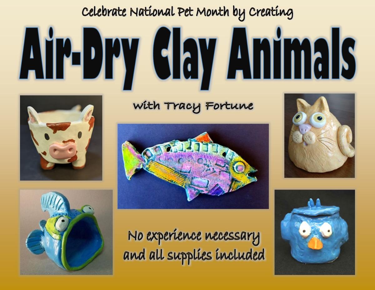 Examples of animals made out of air dry clay