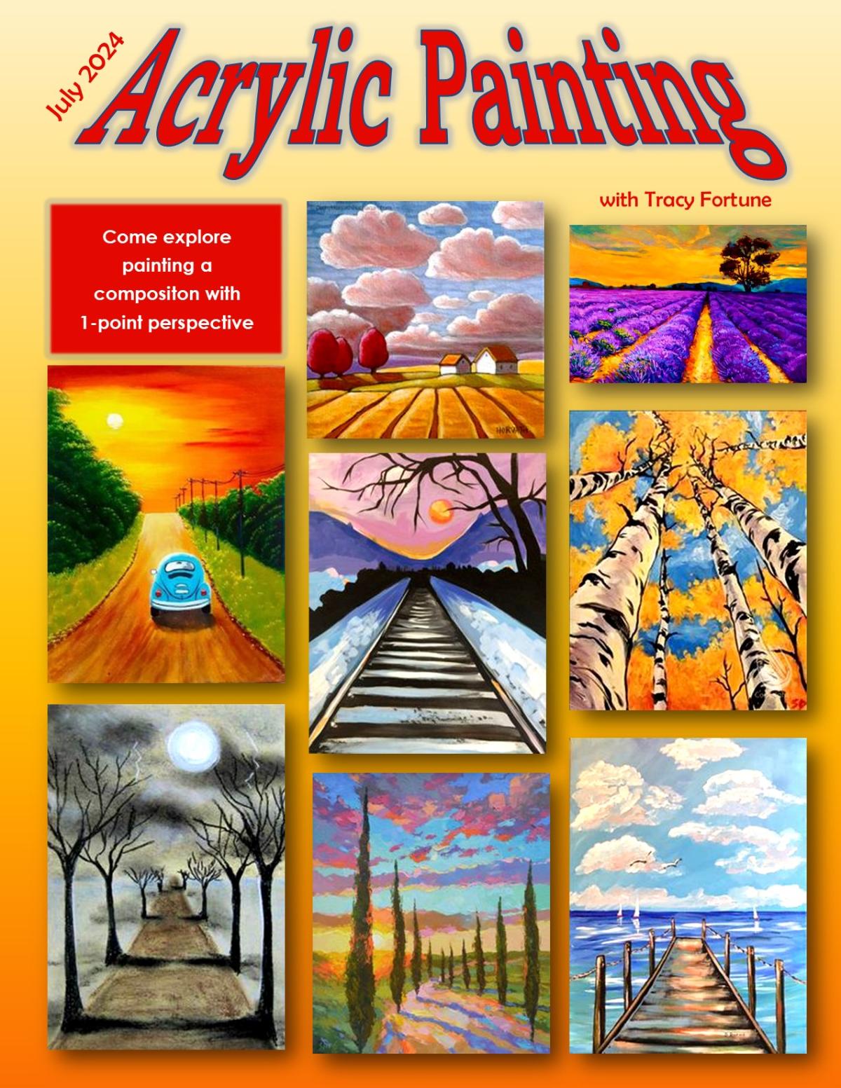 Examples of acrylic paintings