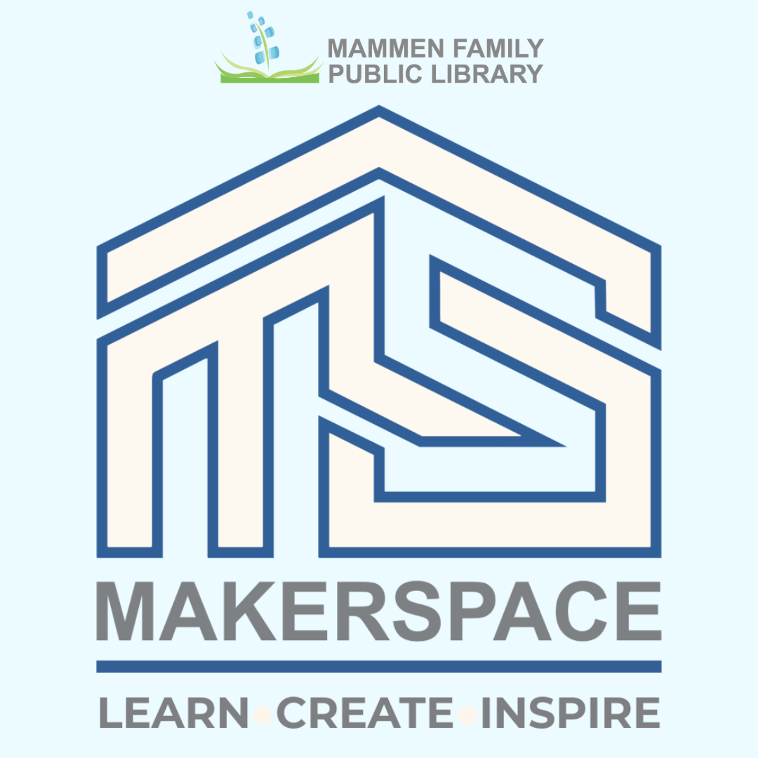 Mammen Family Public Library's Makerspace Logo & Creed
