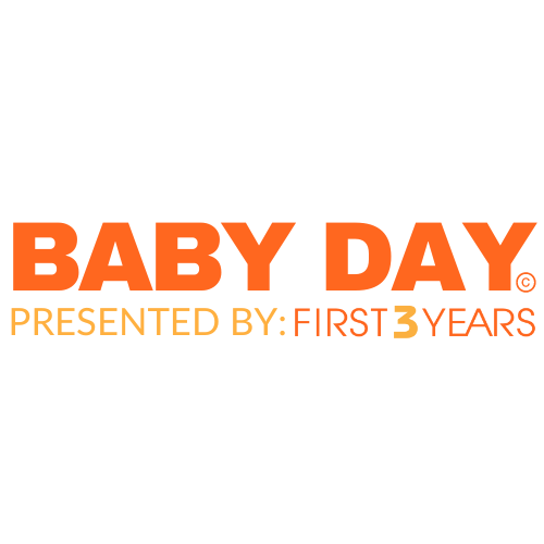 orange text that reads Baby Day